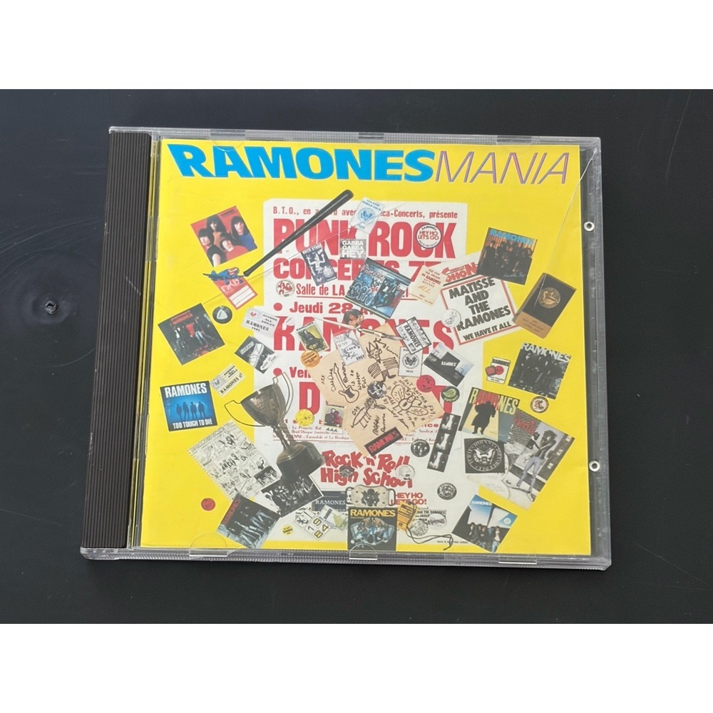 Ramones Mania - Audio CD By RAMONES - Classic Rock Album 1988 Sire Records